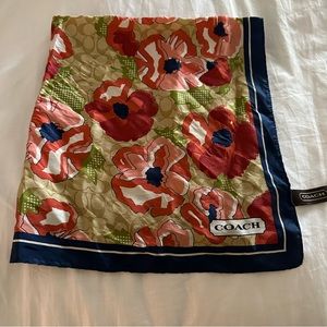 Coach square scarf in beautiful multi color